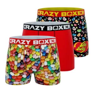 CRAZYBOXER Jelly Belly Beans Men's Boxer Briefs (3 pack)