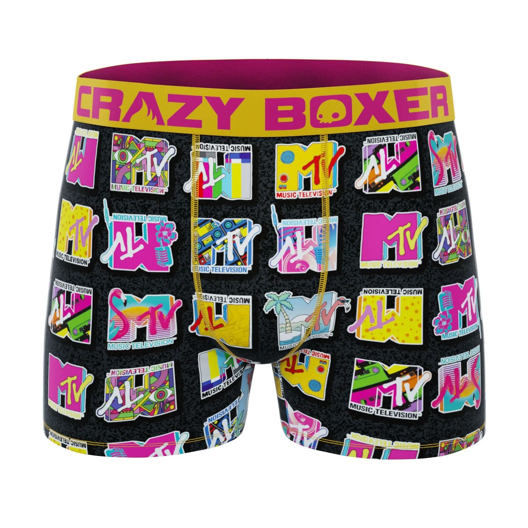 CRAZYBOXER MTV Logo Men's Boxer Briefs (2 pack)