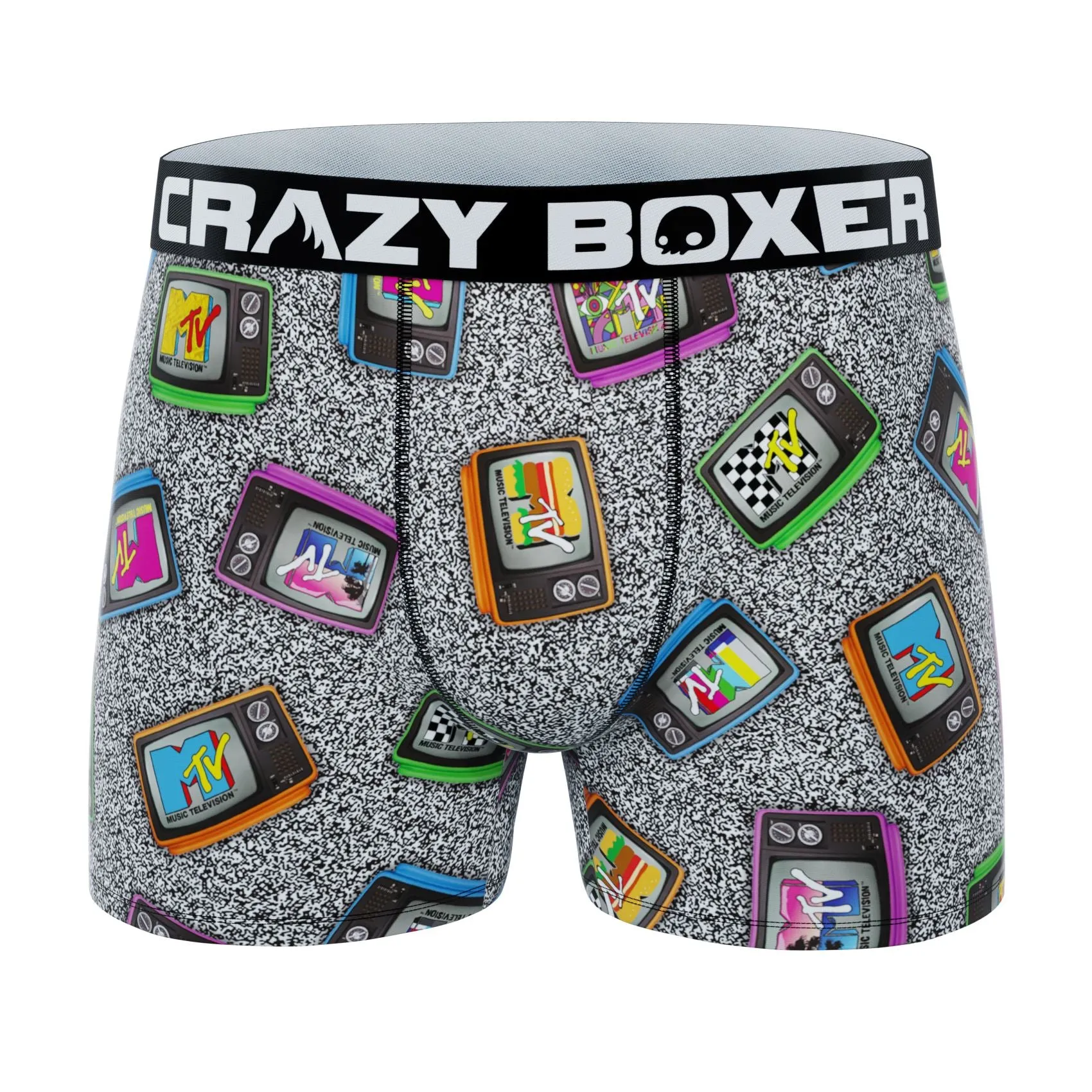 CRAZYBOXER MTV Logo Men's Boxer Briefs (2 pack)