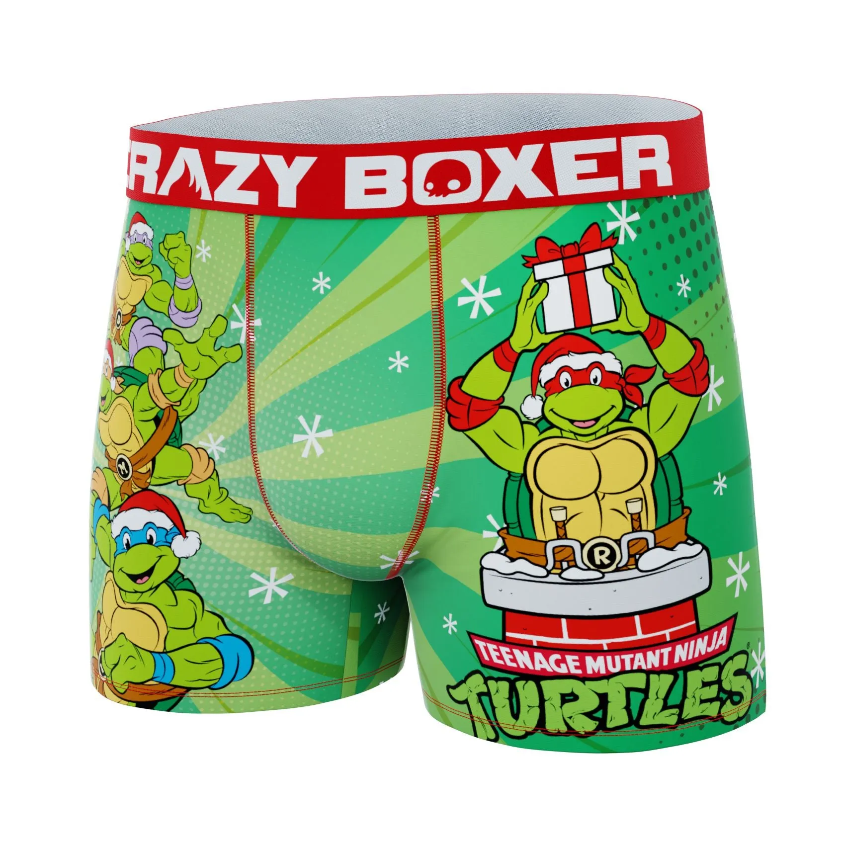 CRAZYBOXER Ninja Turtles Santa Turtles Men's Boxer Briefs