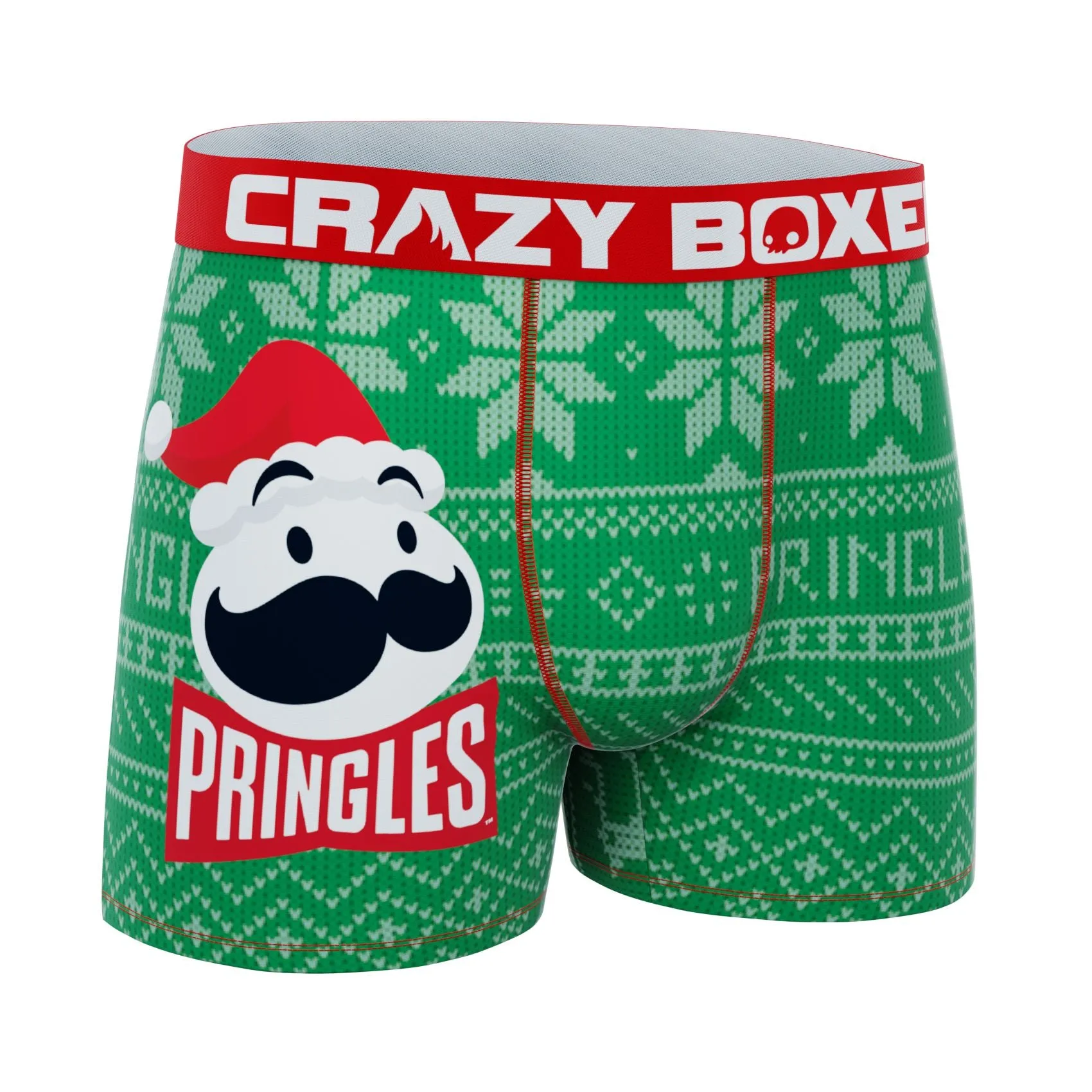 CRAZYBOXER Pringles Santa Logo Men's Boxer Briefs
