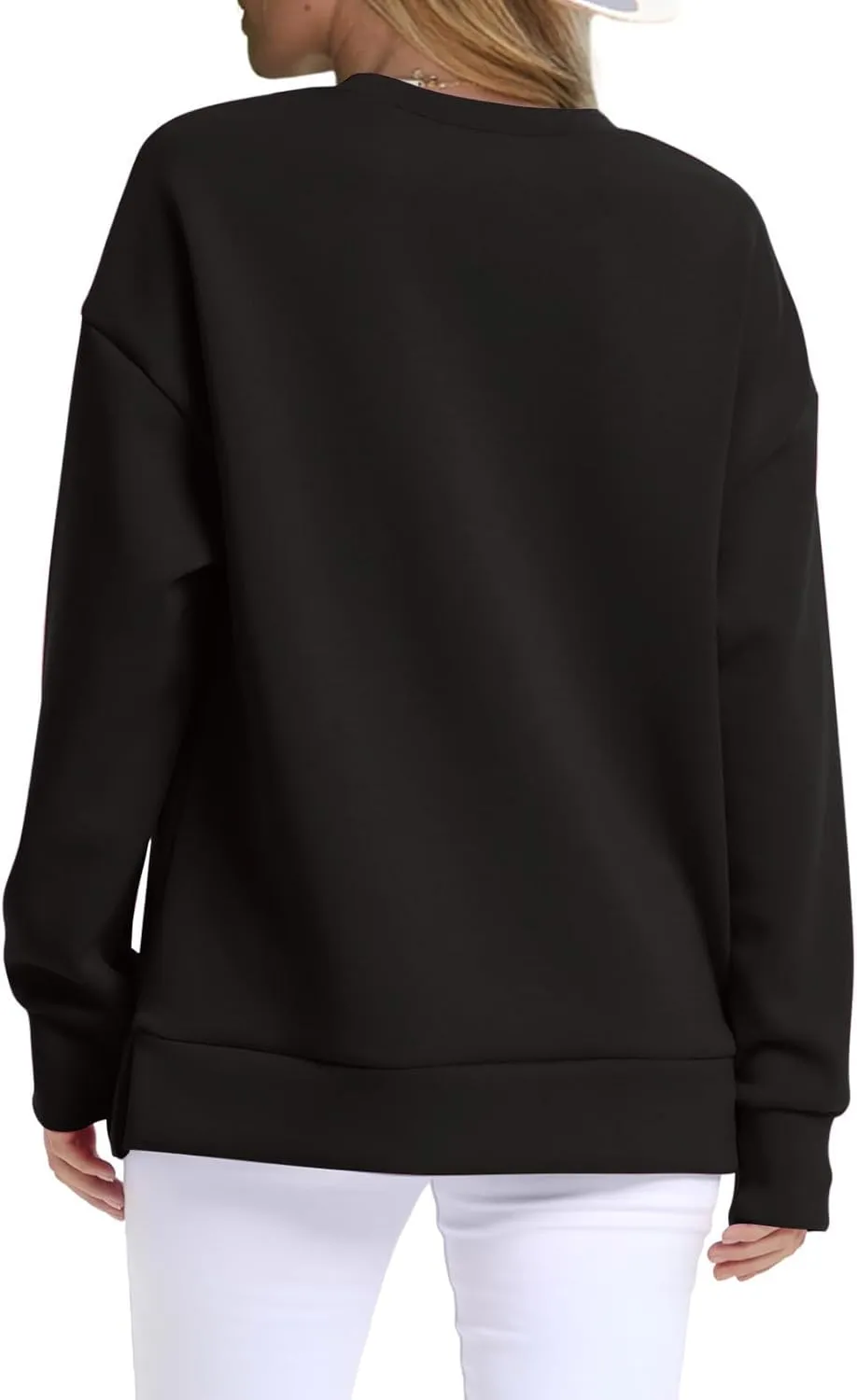 Crewneck Sweatshirts for Women Trendy 2024 Solid Color Pullover Tops Long Sleeve Sweatshirt Tunic Fall Winter Clothes