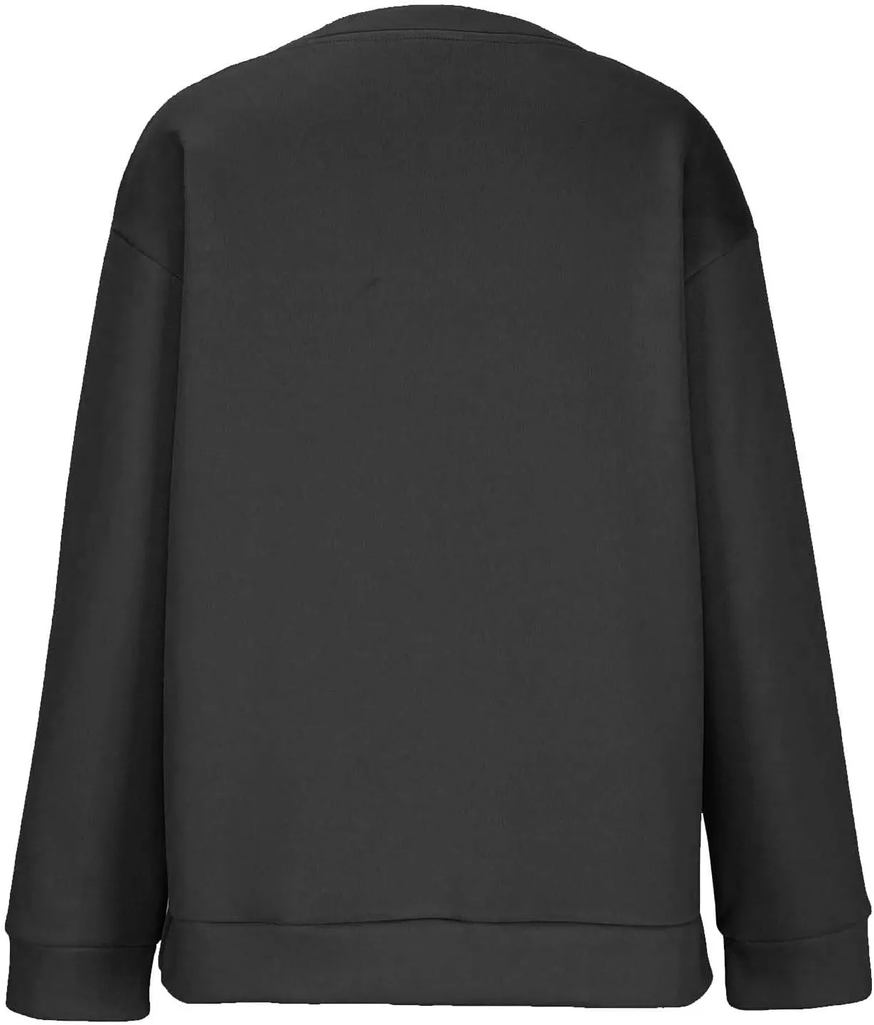 Crewneck Sweatshirts for Women Trendy 2024 Solid Color Pullover Tops Long Sleeve Sweatshirt Tunic Fall Winter Clothes