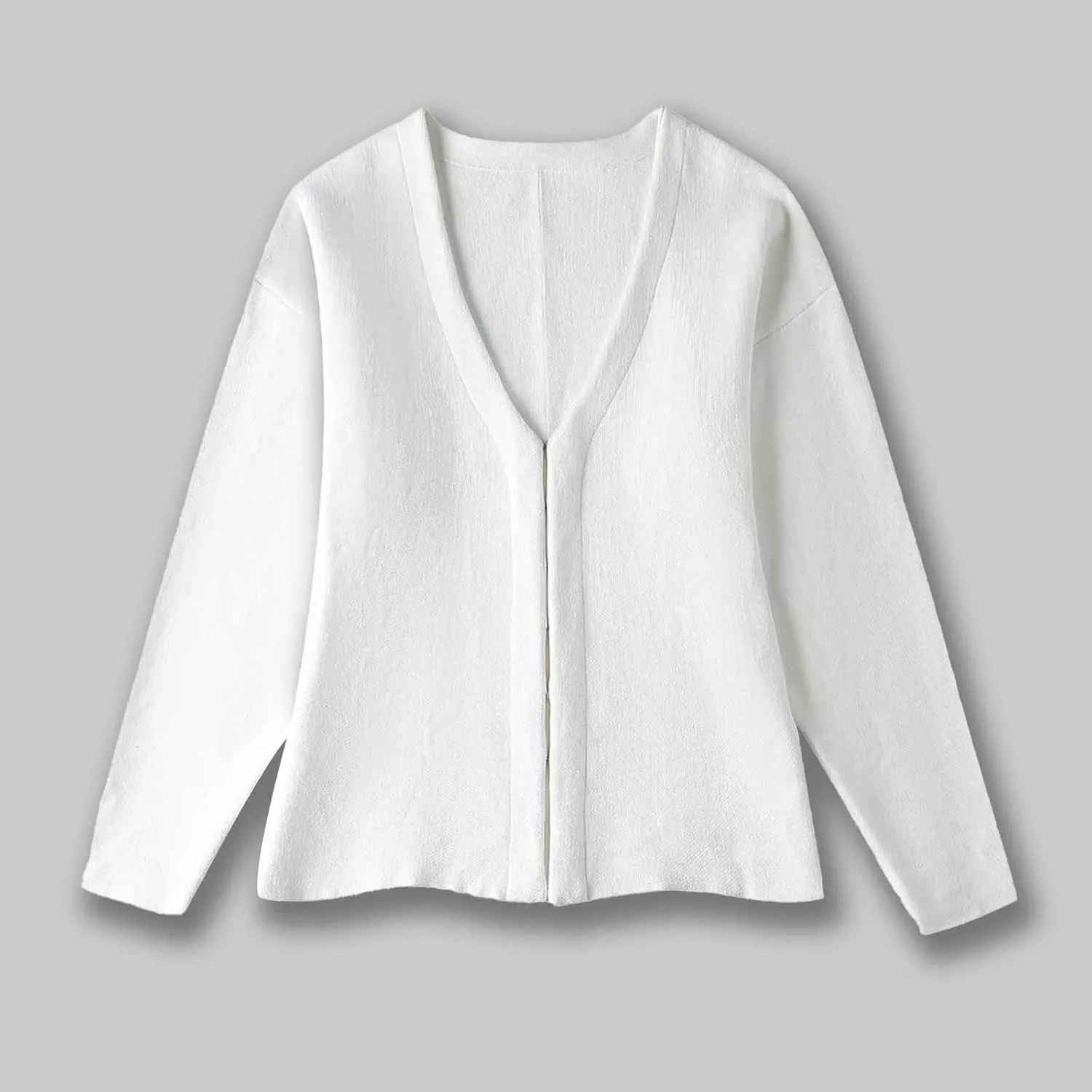 Cropped Cardigan for Women Casual Trendy Loose Fit Solid Color Knitted Jackets Lightweight Open Front Outwear Tops