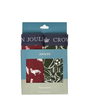 Crown Joules Cotton Boxer Briefs 2 Pack - Cock & Balls