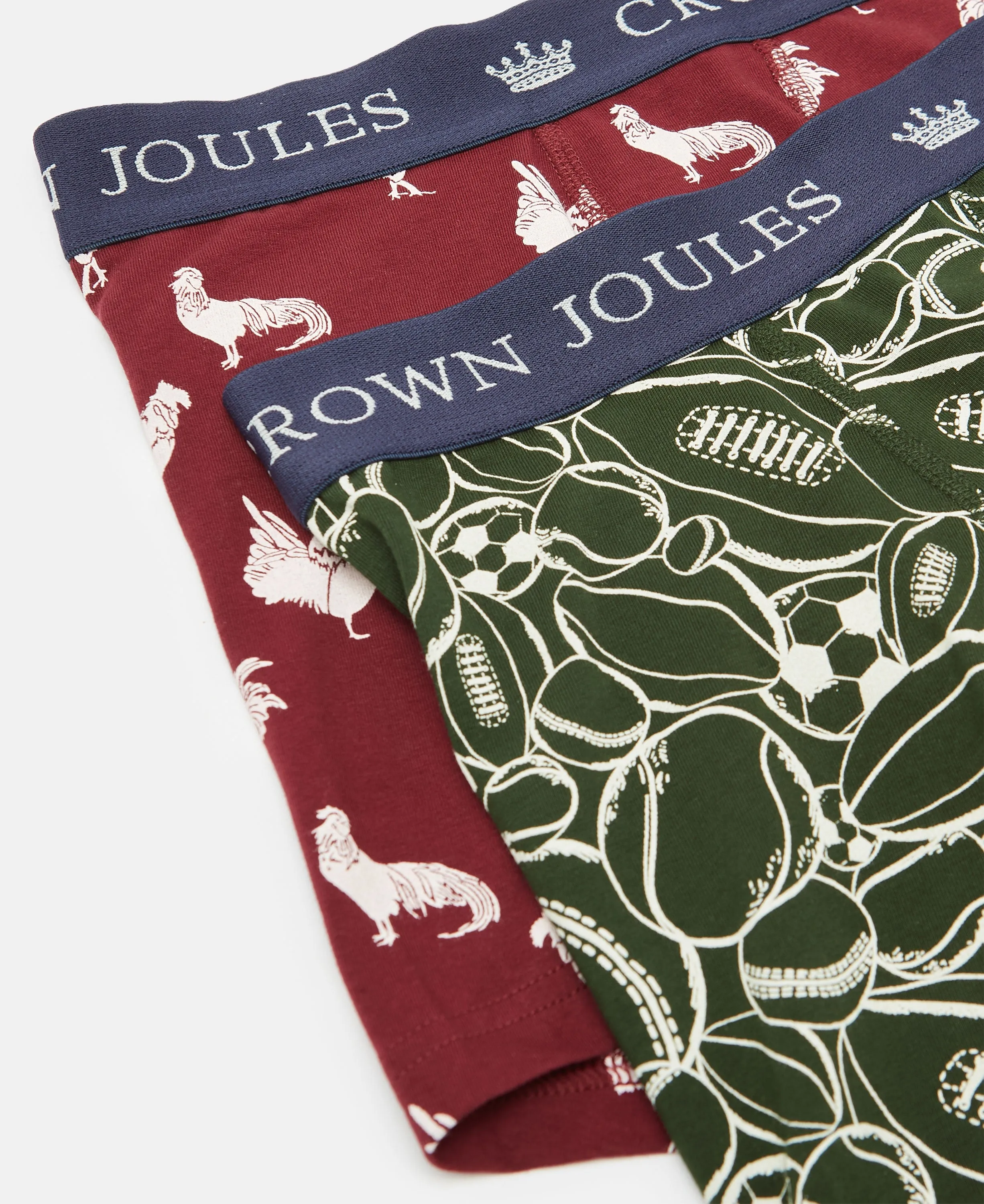 Crown Joules Cotton Boxer Briefs 2 Pack - Cock & Balls