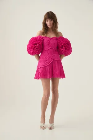 Crystallise Pleated Mini Dress