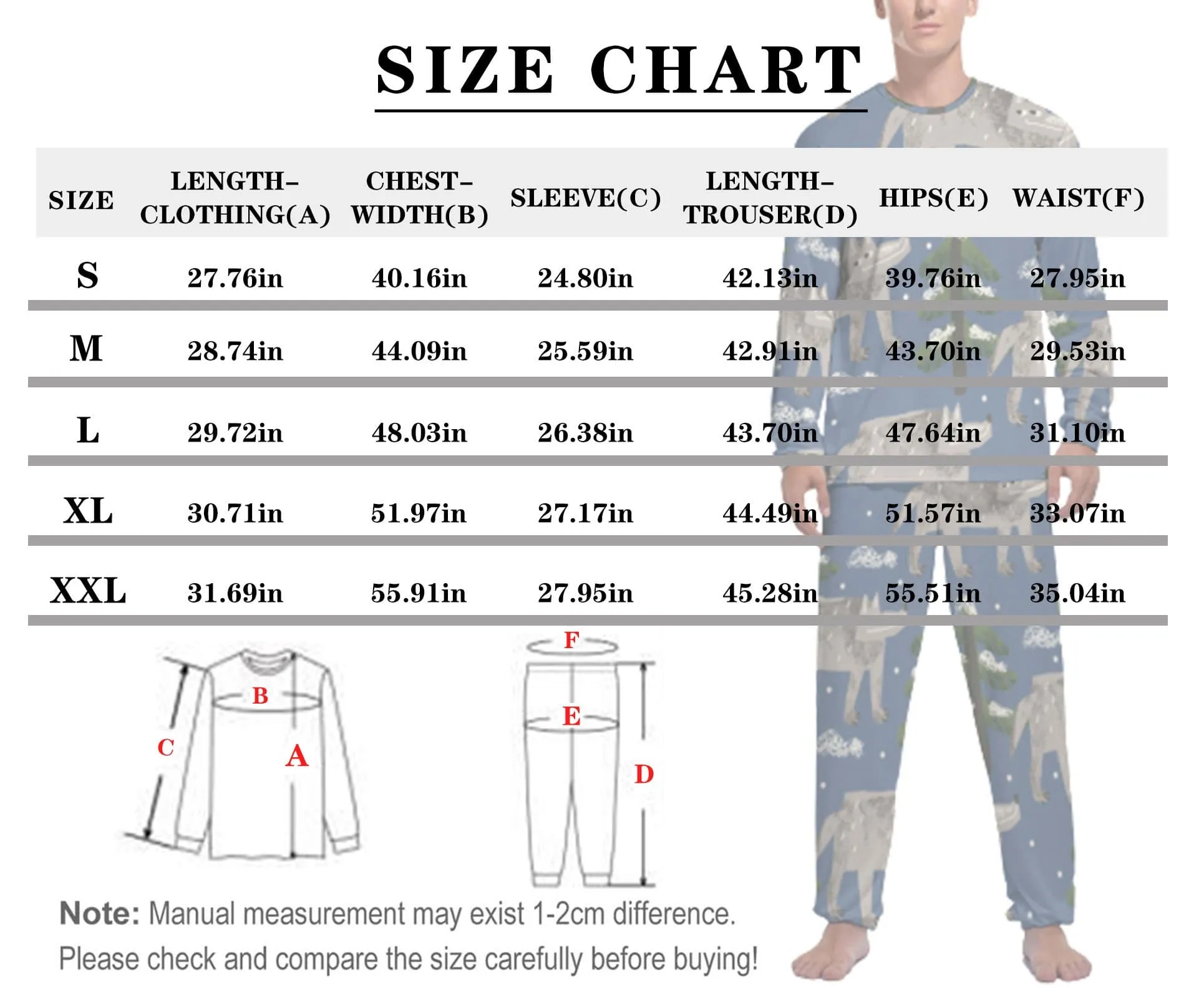 Custom Face I Love You Men's Pajamas Personalized Photo Sleepwear Sets