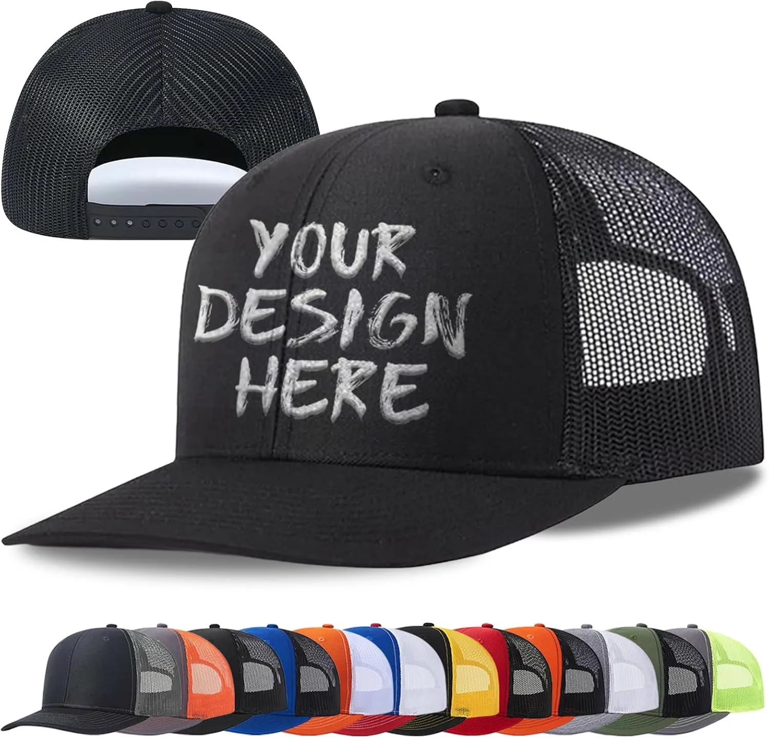Custom Hats Bulk Custom Hats for Man Woman Personalized Hats Bulk Custom Trucker Hat Custom Hats with Text Photo Logo