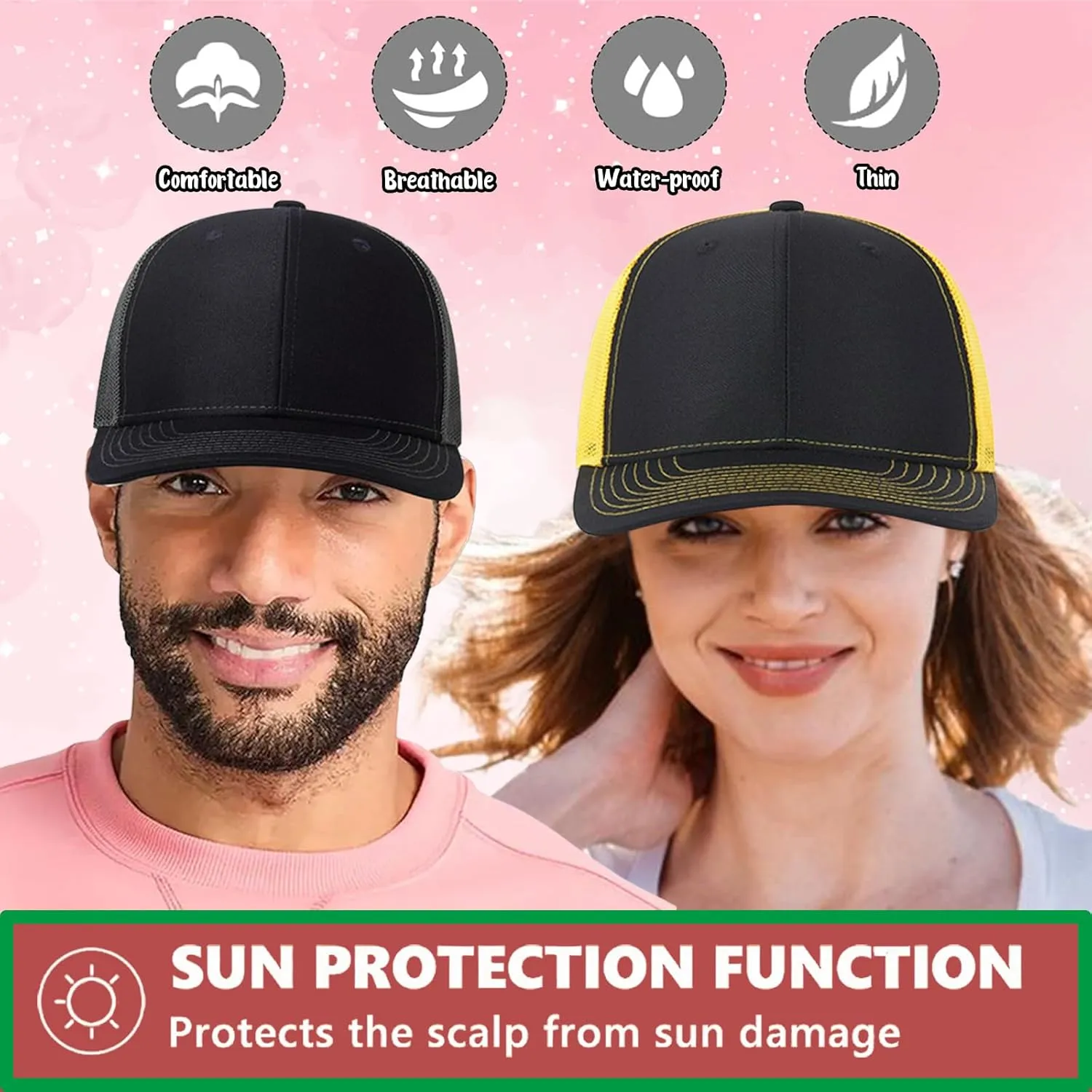 Custom Hats Bulk Custom Hats for Man Woman Personalized Hats Bulk Custom Trucker Hat Custom Hats with Text Photo Logo