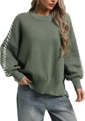 CZRLHYT Women's Sweaters | Pullover Cable Knit Sweaters for Women | Pullover Sweaters for Women