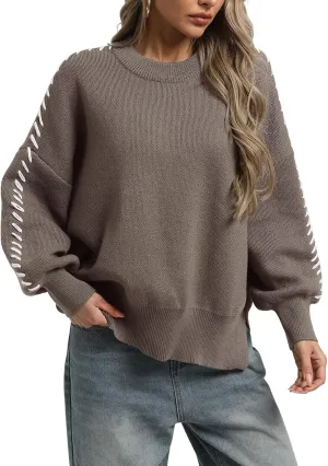 CZRLHYT Women's Sweaters | Pullover Cable Knit Sweaters for Women | Pullover Sweaters for Women