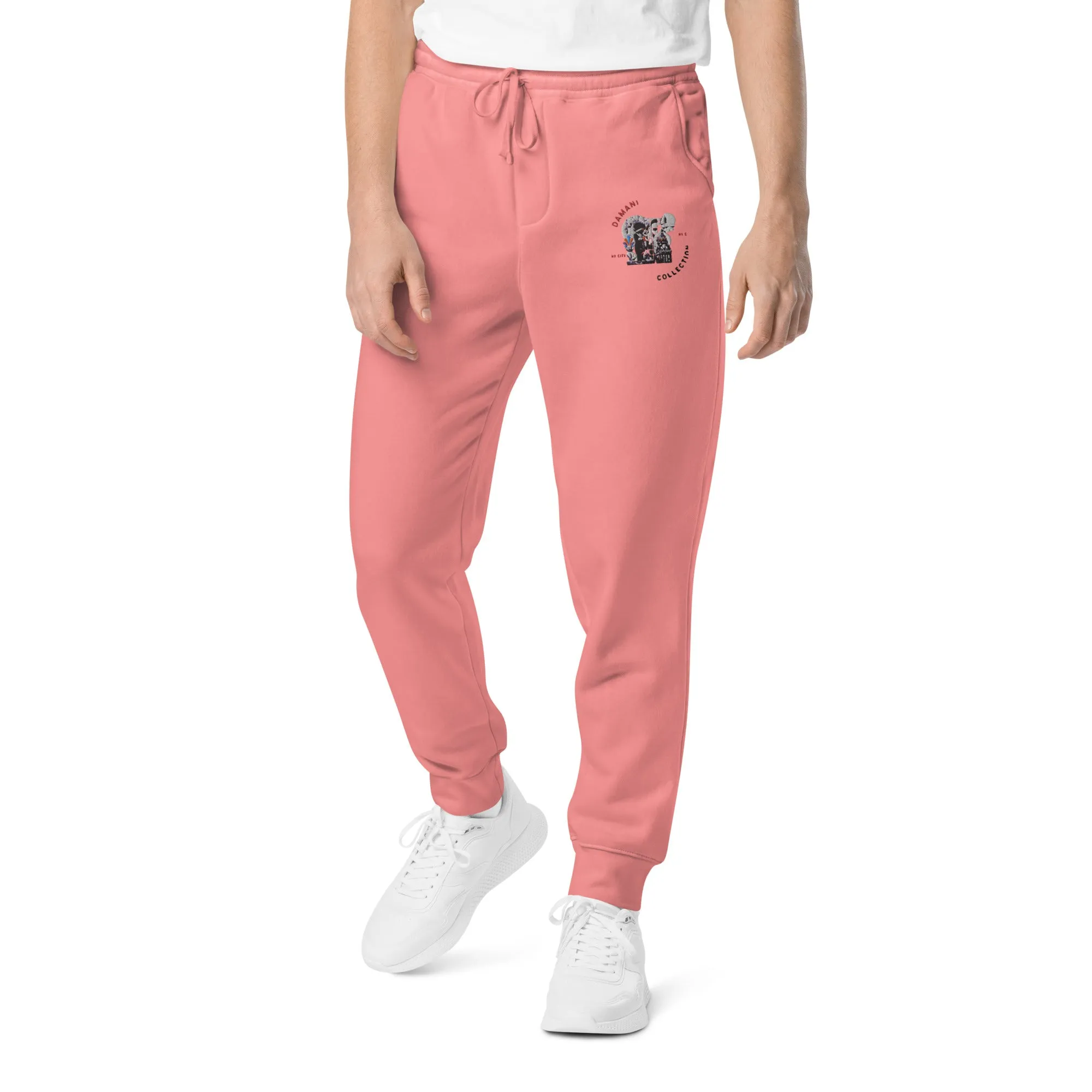 Damani Brand Abstract Moon Pigment-Dyed Sweatpants