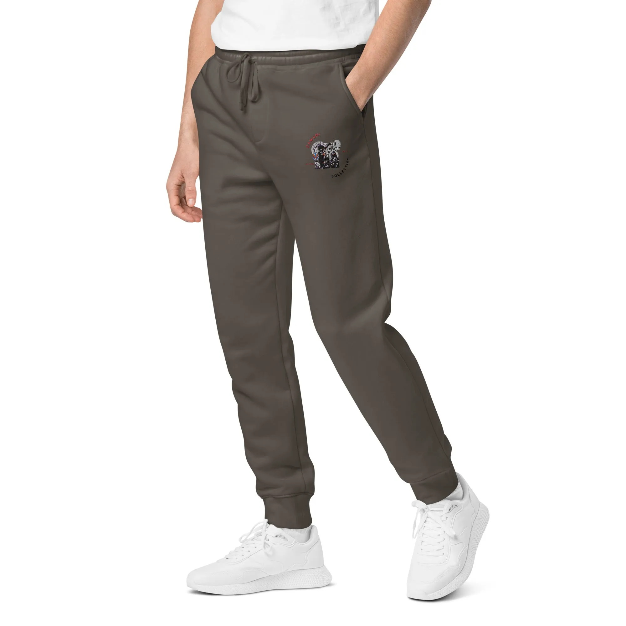 Damani Brand Abstract Moon Pigment-Dyed Sweatpants