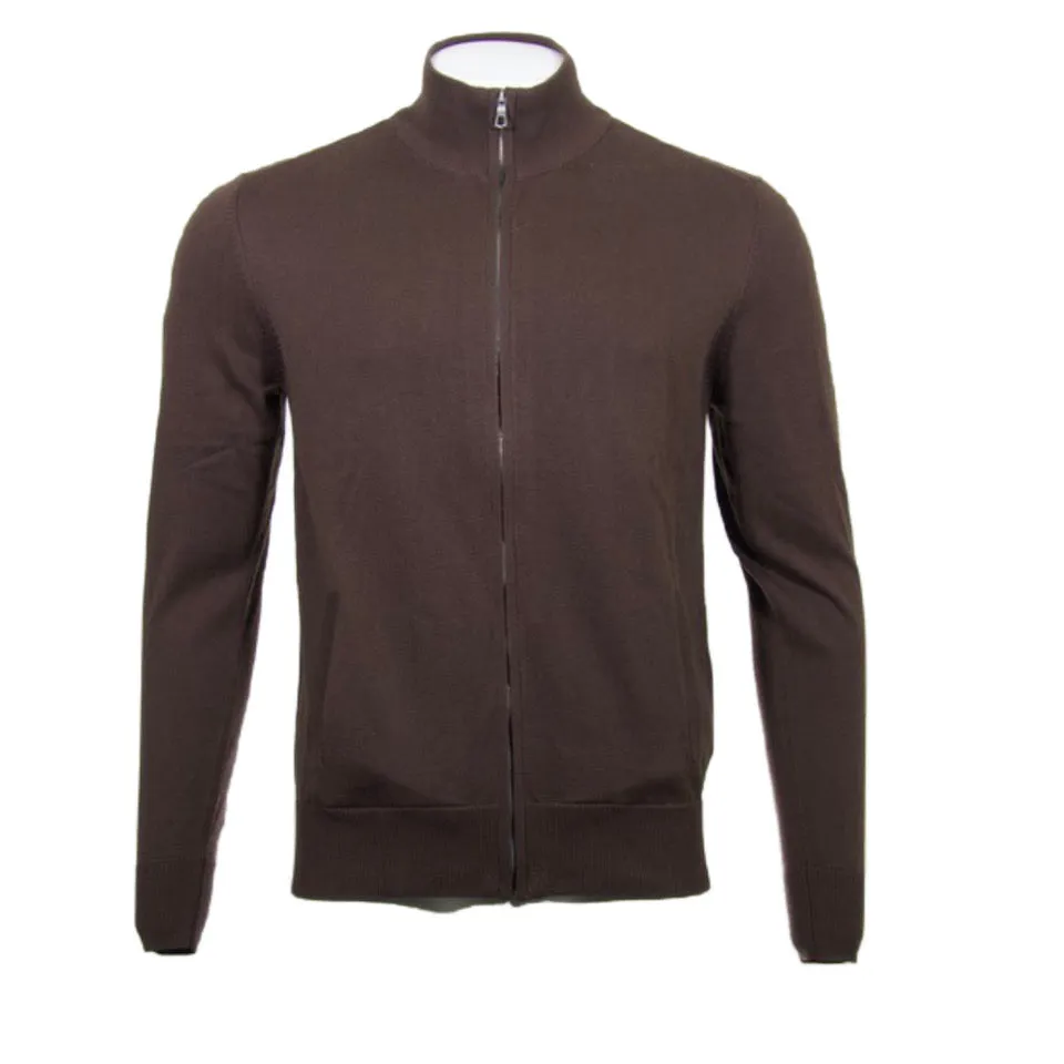 Daniel K Men's Sweatshirt Long Sleeve Full Zip Mock Neck Casual Pullover Sweater