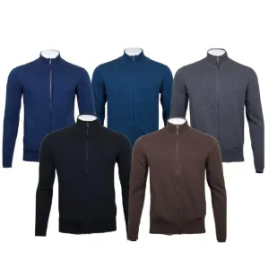 Daniel K Men's Sweatshirt Long Sleeve Full Zip Mock Neck Casual Pullover Sweater