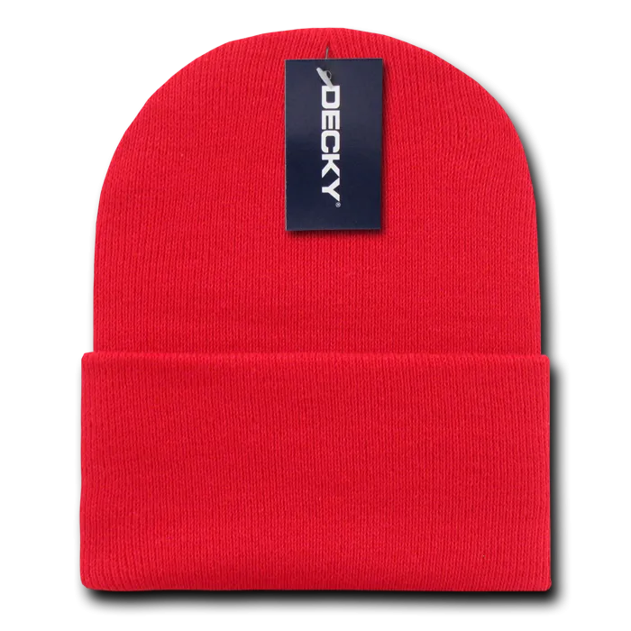 Decky KC Cuff Beanie, Long Knit Cap