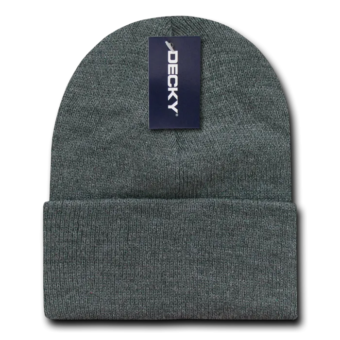 Decky KC Cuff Beanie, Long Knit Cap