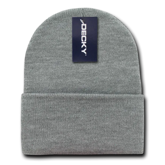Decky KC Cuff Beanie, Long Knit Cap