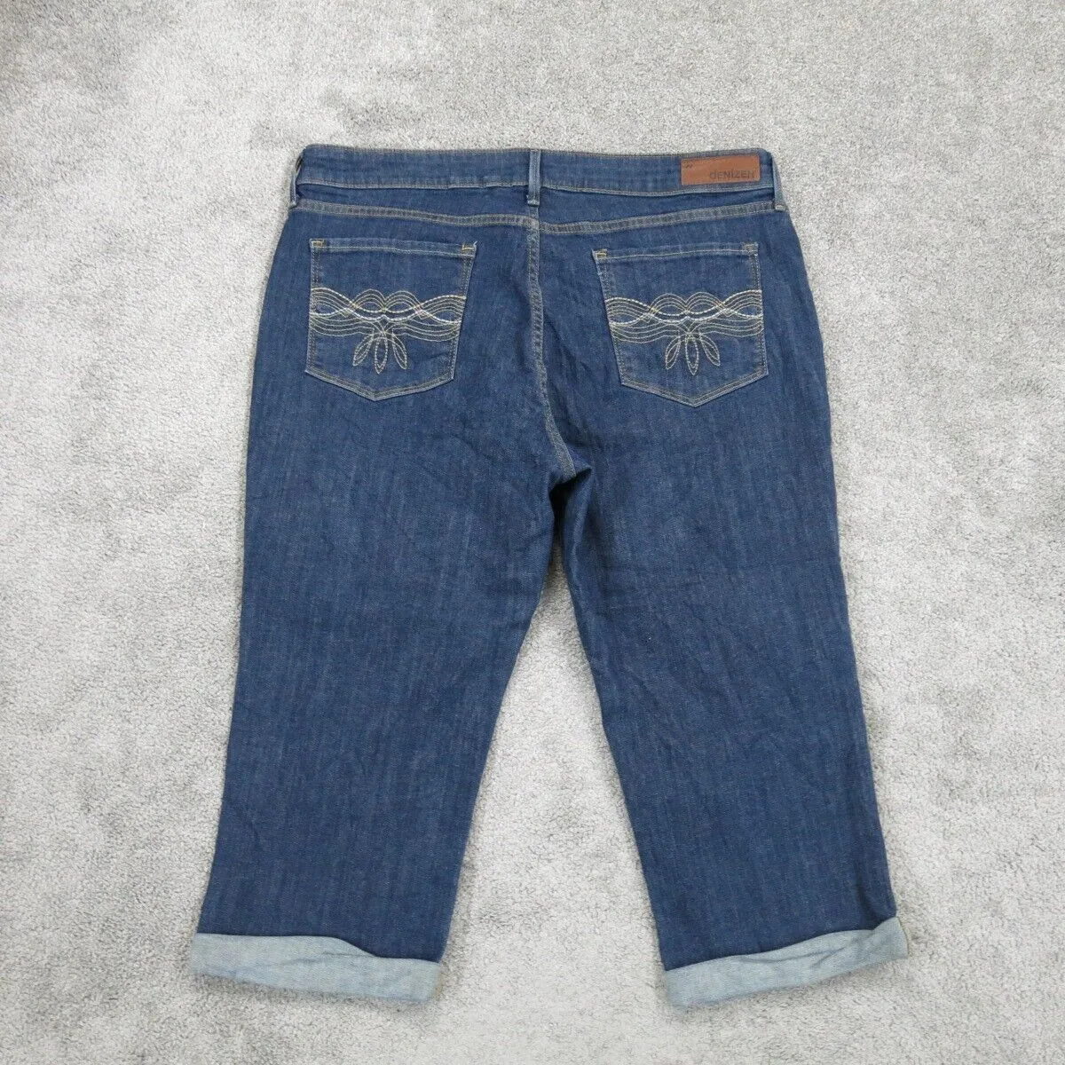 Denizen From Levis Womens Straight Leg Jeans High Rise 5 Pockets Blue Size 16