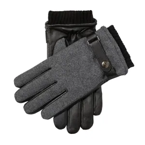 DENTS AMESBURY Men's Wool Flannel and Leather Gloves