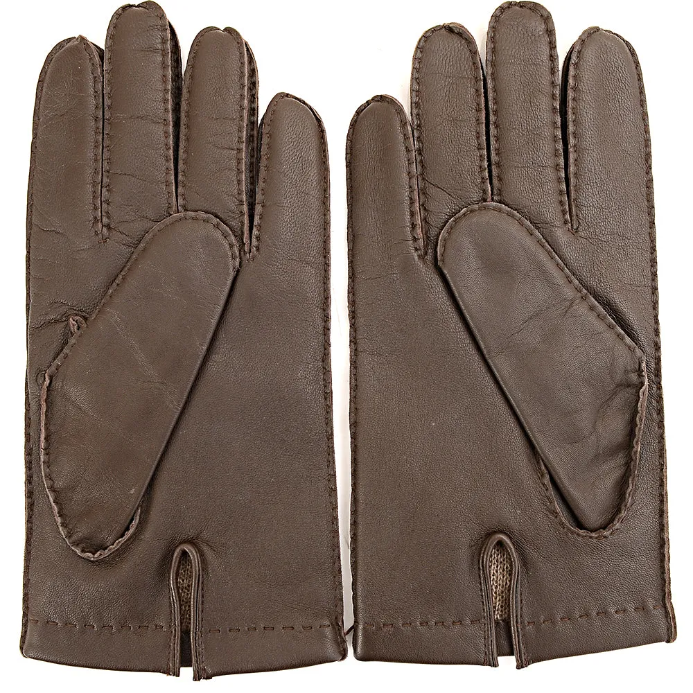 Dents Mens Shaftesbury Touchscreen Classic Leather Glove in Brown