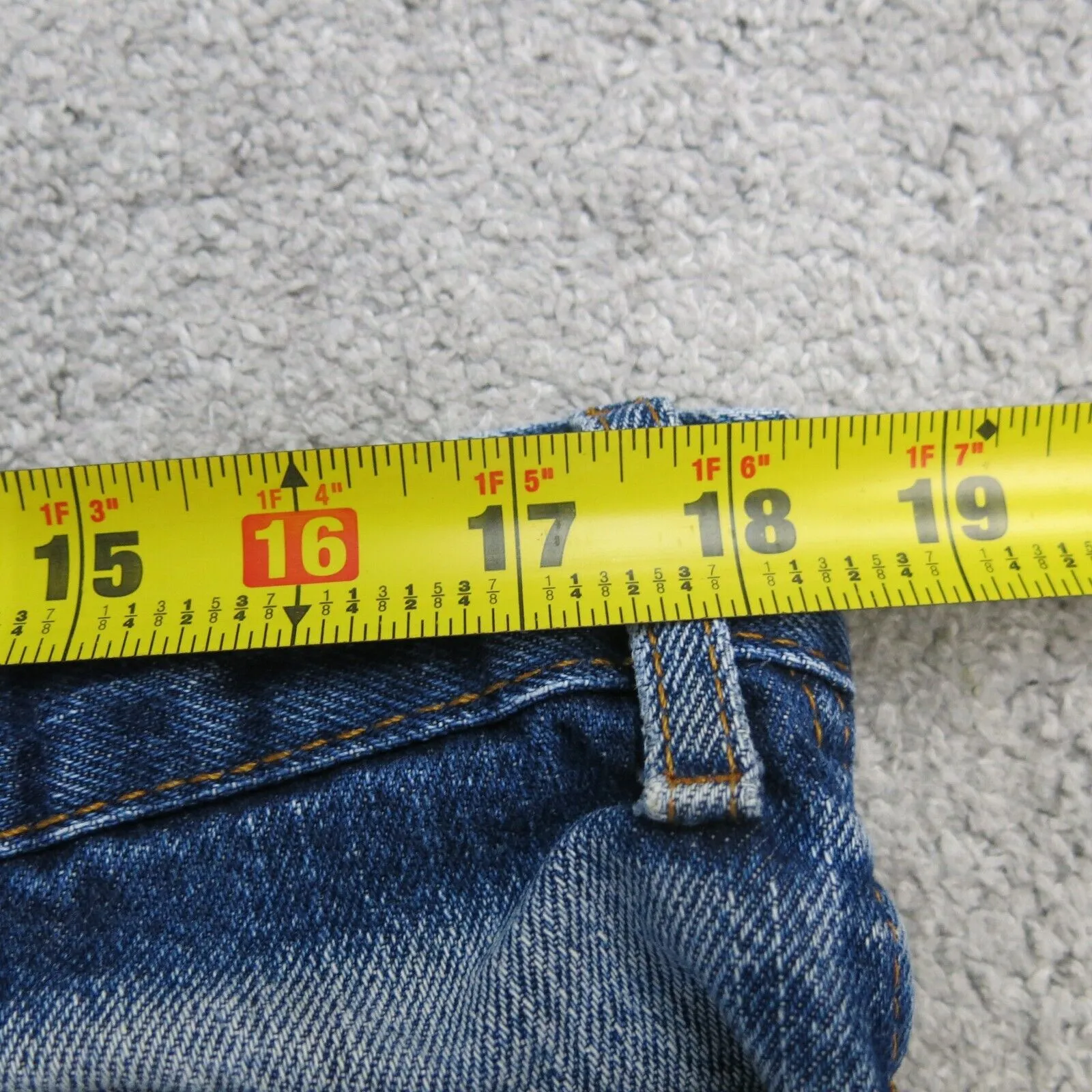 Dickies Jeans Mens 38X32 Blue 100% Cotton Stretch Mid Rise Straight Leg CA01095