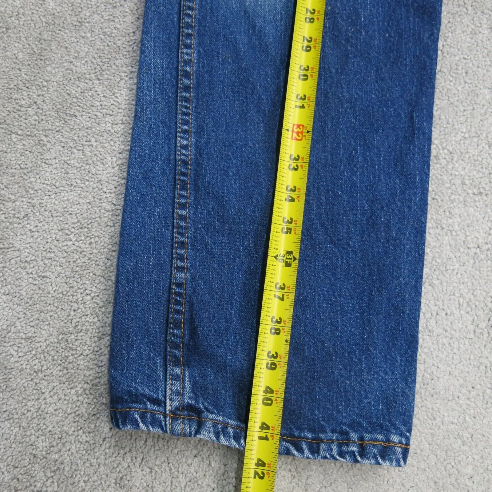 Dickies Jeans Mens 38X32 Blue 100% Cotton Stretch Mid Rise Straight Leg CA01095