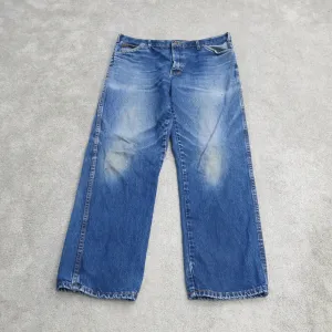 Dickies Jeans Mens 38X32 Blue 100% Cotton Stretch Mid Rise Straight Leg CA01095