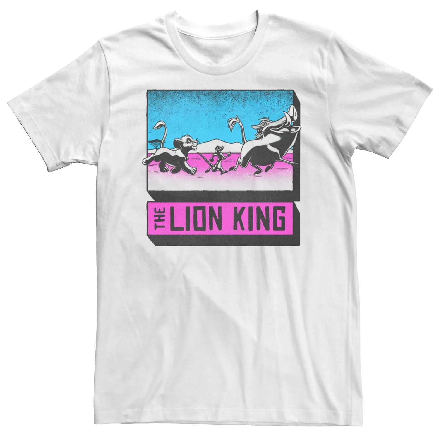 Disney Men's Lion King Simba Timon and Pumbaa T-Shirt