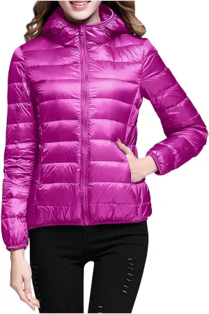 Down Winter Coats For Women Long Sleeve Down Jacket Winter Puffer Jackets For Women Bubble Coats For Women