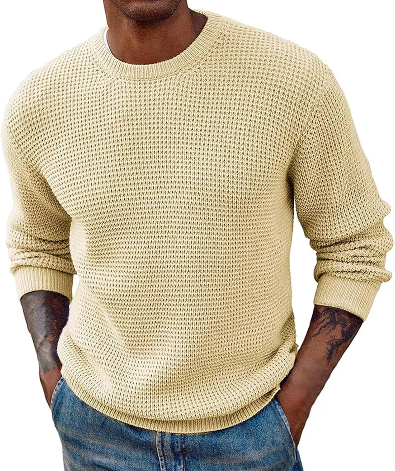 Dress Sweater For Men Fashion Casual Personality Christmas Printed Couple Sweater Pullover Sweater Top Blue Sweater