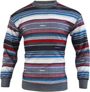 Dress Sweater For Men Fashion Casual Personality Christmas Printed Couple Sweater Pullover Sweater Top Blue Sweater