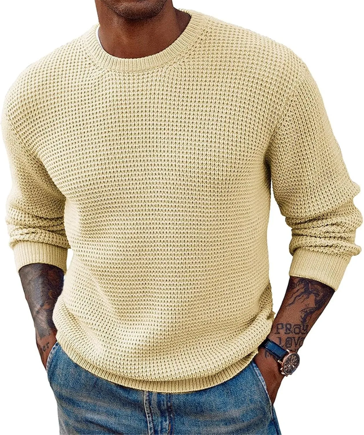 Dress Sweater For Men Fashion Casual Personality Christmas Printed Couple Sweater Pullover Sweater Top Blue Sweater