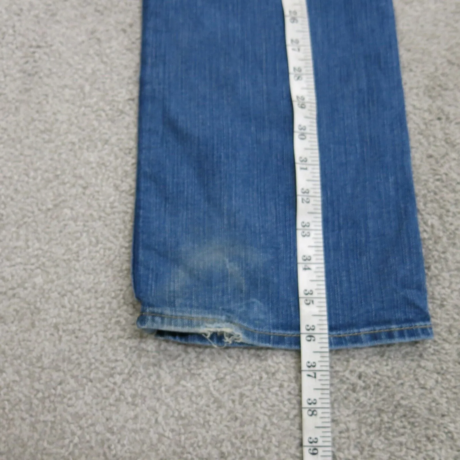 Duluth Trading Jeans Womens Blue 32 Denim Stretch Straight Leg Low Rise Outdoor