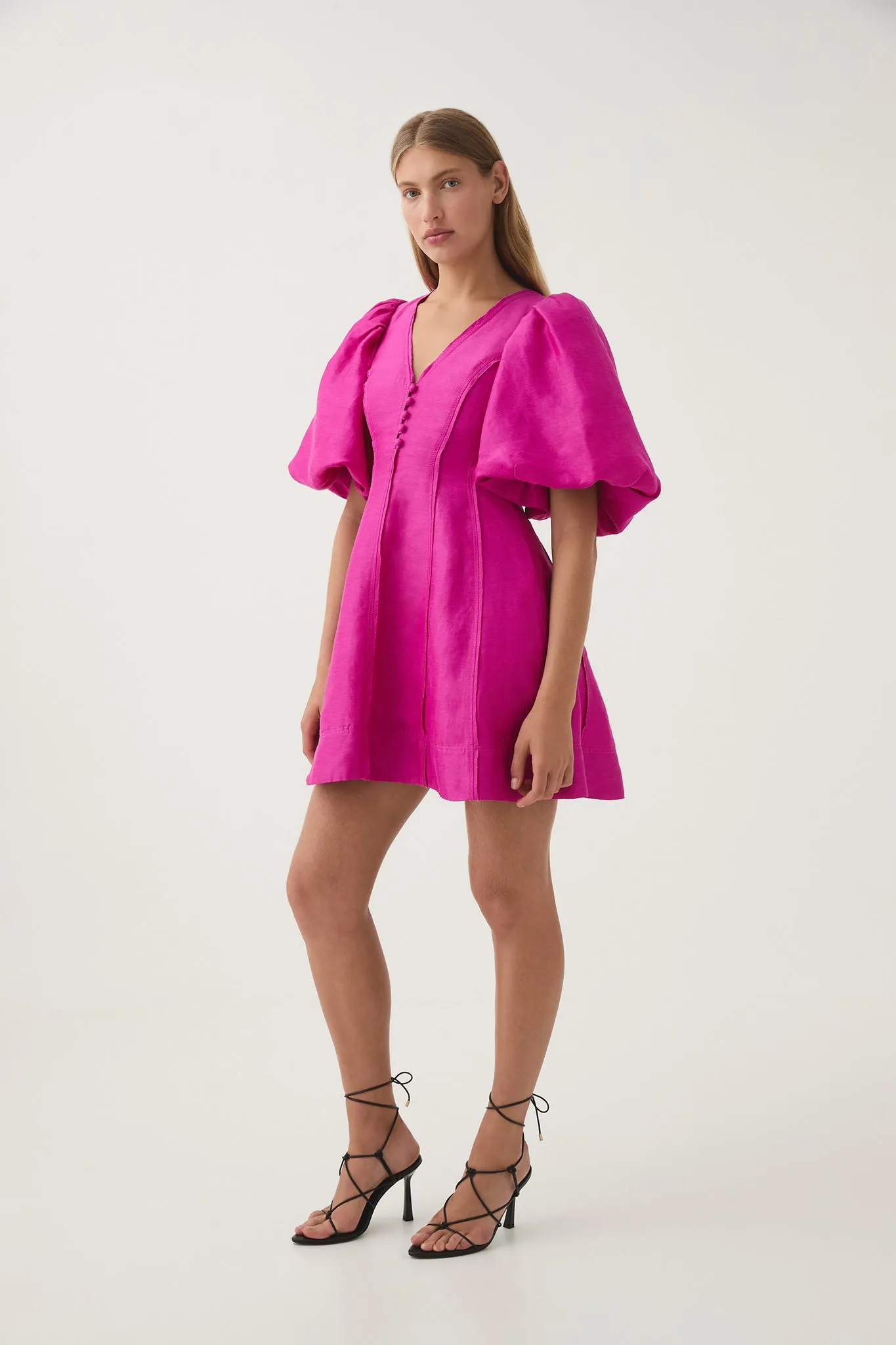 Dusk Puff Sleeve Mini Dress