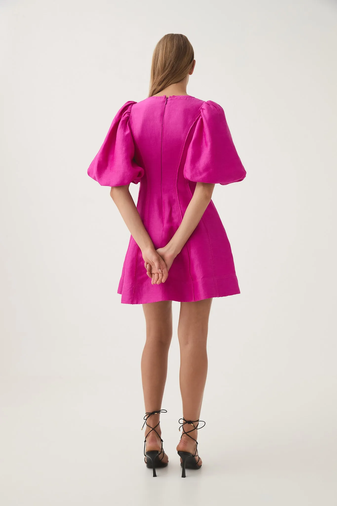 Dusk Puff Sleeve Mini Dress