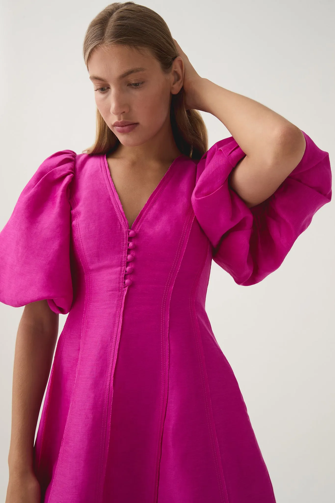 Dusk Puff Sleeve Mini Dress