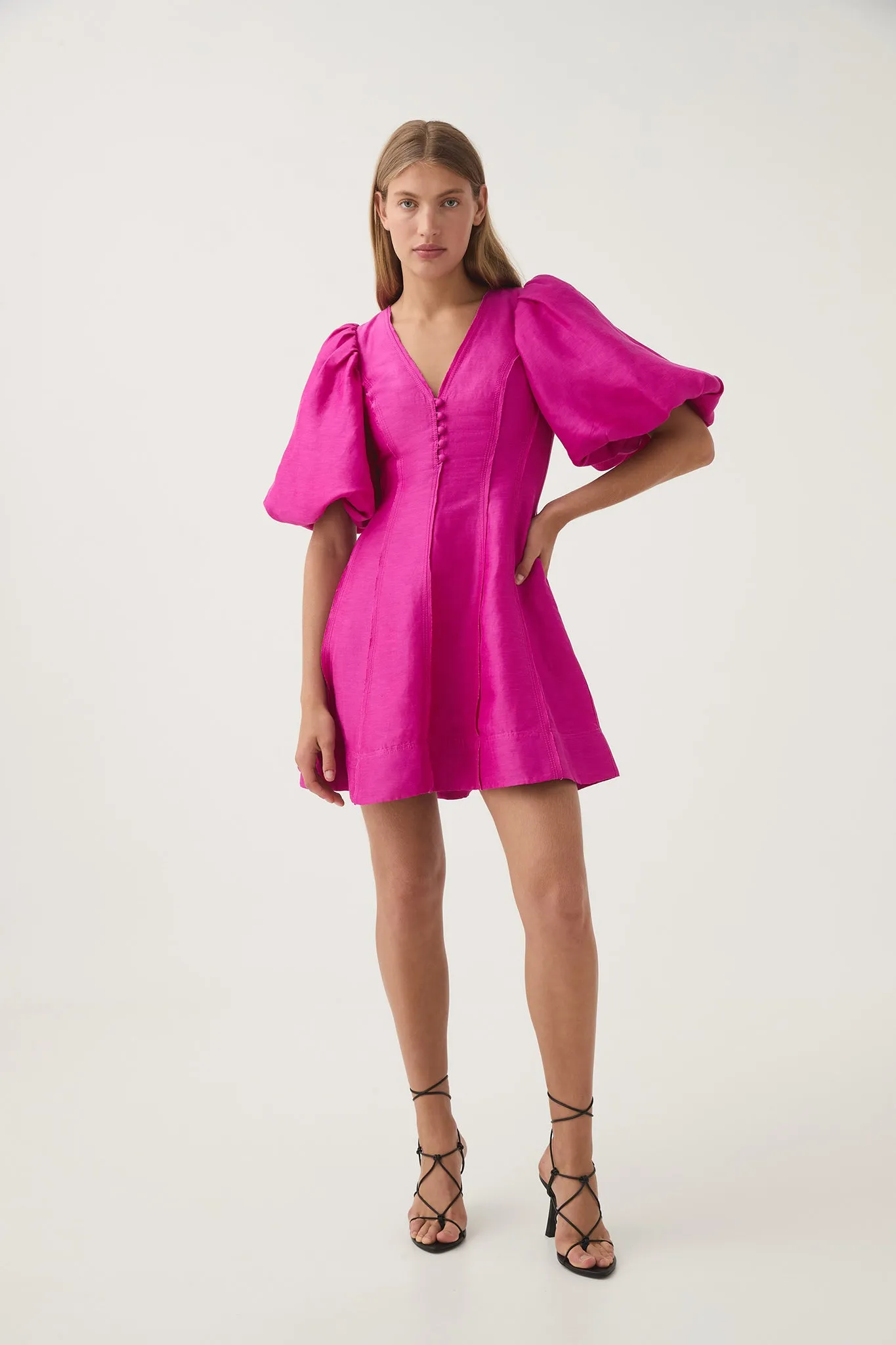 Dusk Puff Sleeve Mini Dress