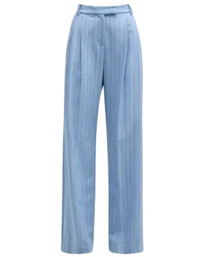Dust Blue Wide Suit Pant