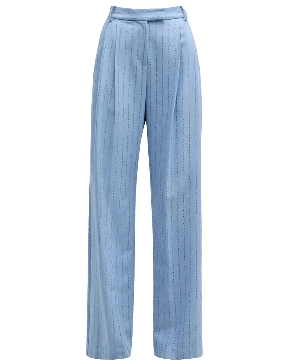 Dust Blue Wide Suit Pant