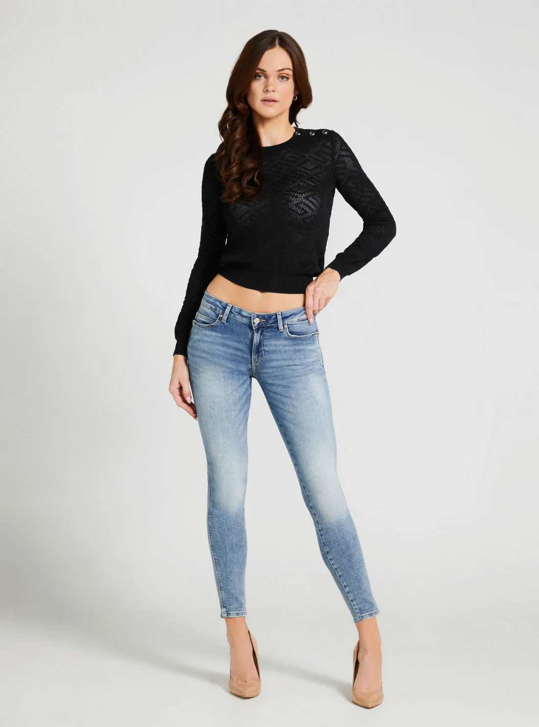 Eco Mid-Rise Curve X Denim Jeans In Museum Light Wash