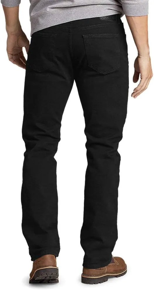 Eddie Bauer Men's Flannel-Lined Flex Jeans - Straight Fit