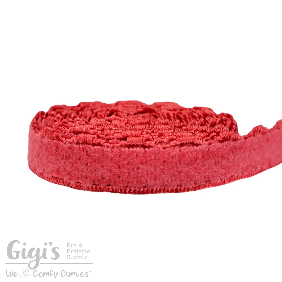 Elastic, Back Band Elastic, Scalloped Edge Plush, per 1 Yard