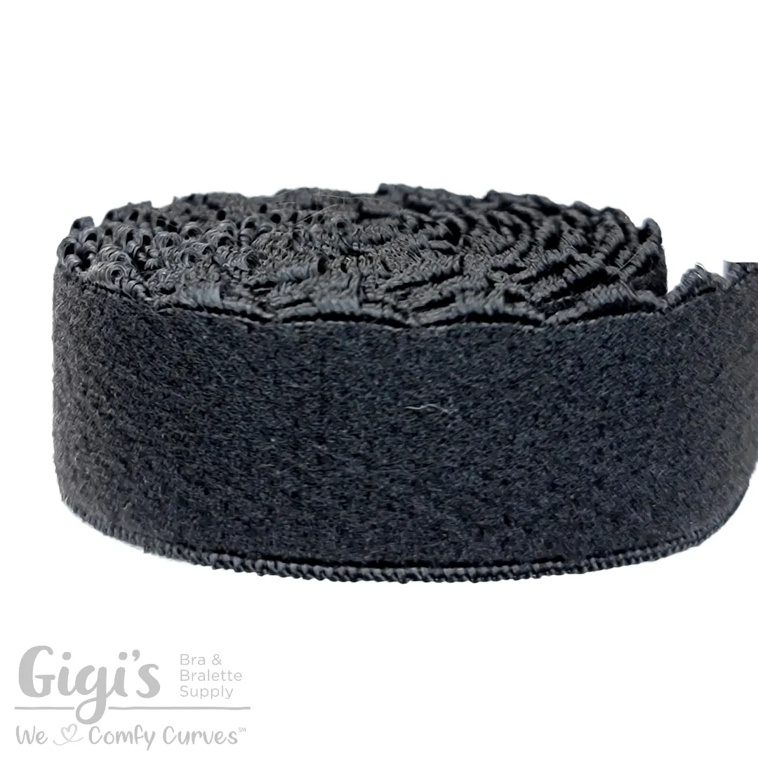 Elastic, Back Band Elastic, Scalloped Edge Plush, per 1 Yard