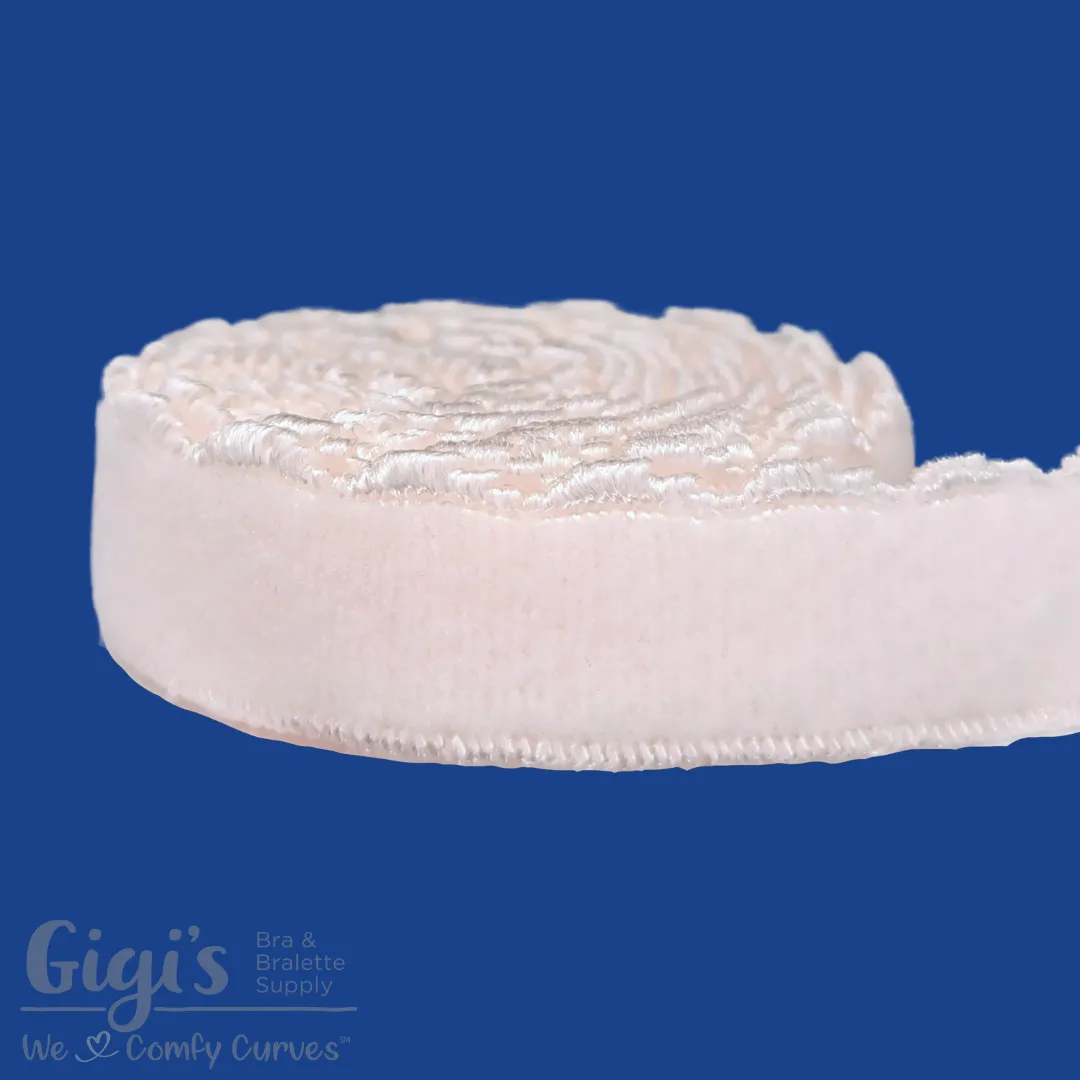 Elastic, Back Band Elastic, Scalloped Edge Plush, per 1 Yard