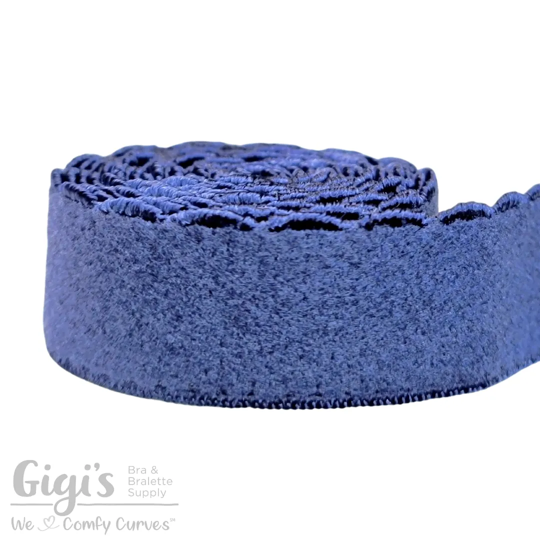 Elastic, Back Band Elastic, Scalloped Edge Plush, per 1 Yard