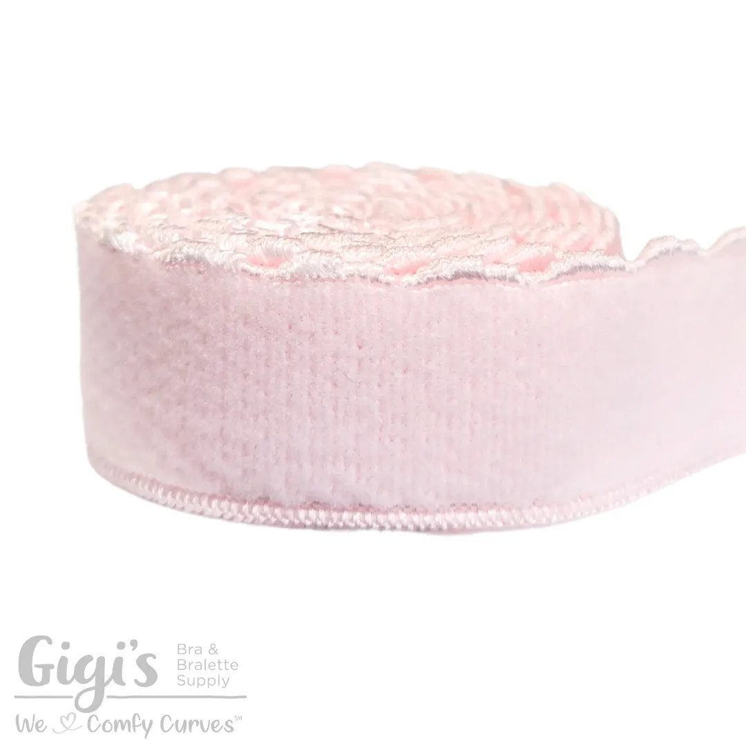 Elastic, Back Band Elastic, Scalloped Edge Plush, per 1 Yard