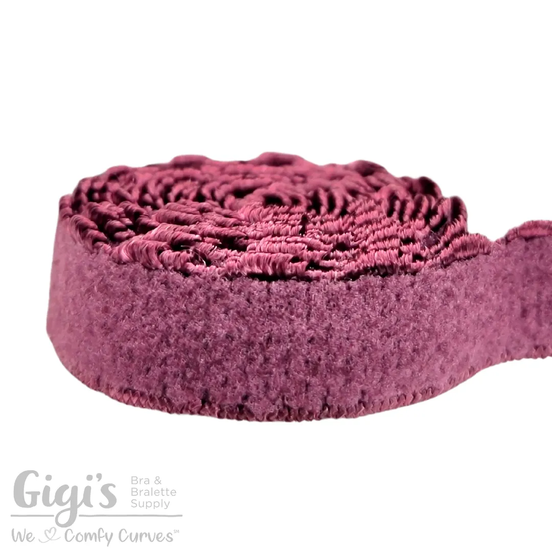 Elastic, Back Band Elastic, Scalloped Edge Plush, per 1 Yard