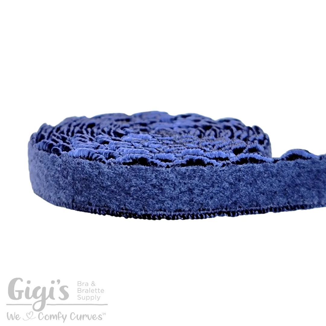 Elastic, Back Band Elastic, Scalloped Edge Plush, per 1 Yard